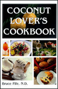 Coconut Lovers Cookbook by Dr. Bruce Fife. This books contains 450 recipes using coconut oil, meat, milk, and cream.