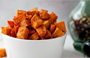 Food fried in coconut oil