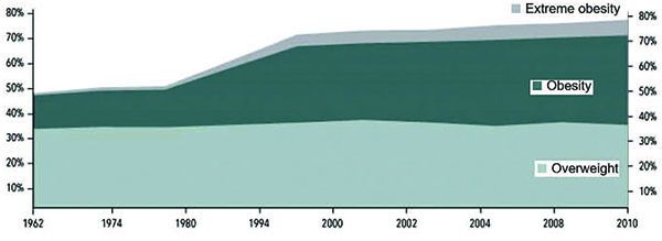 Figure 2 Trends in overweight