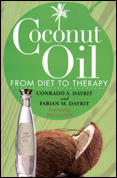 Coconut Oil from Diet to Therapy book cover.